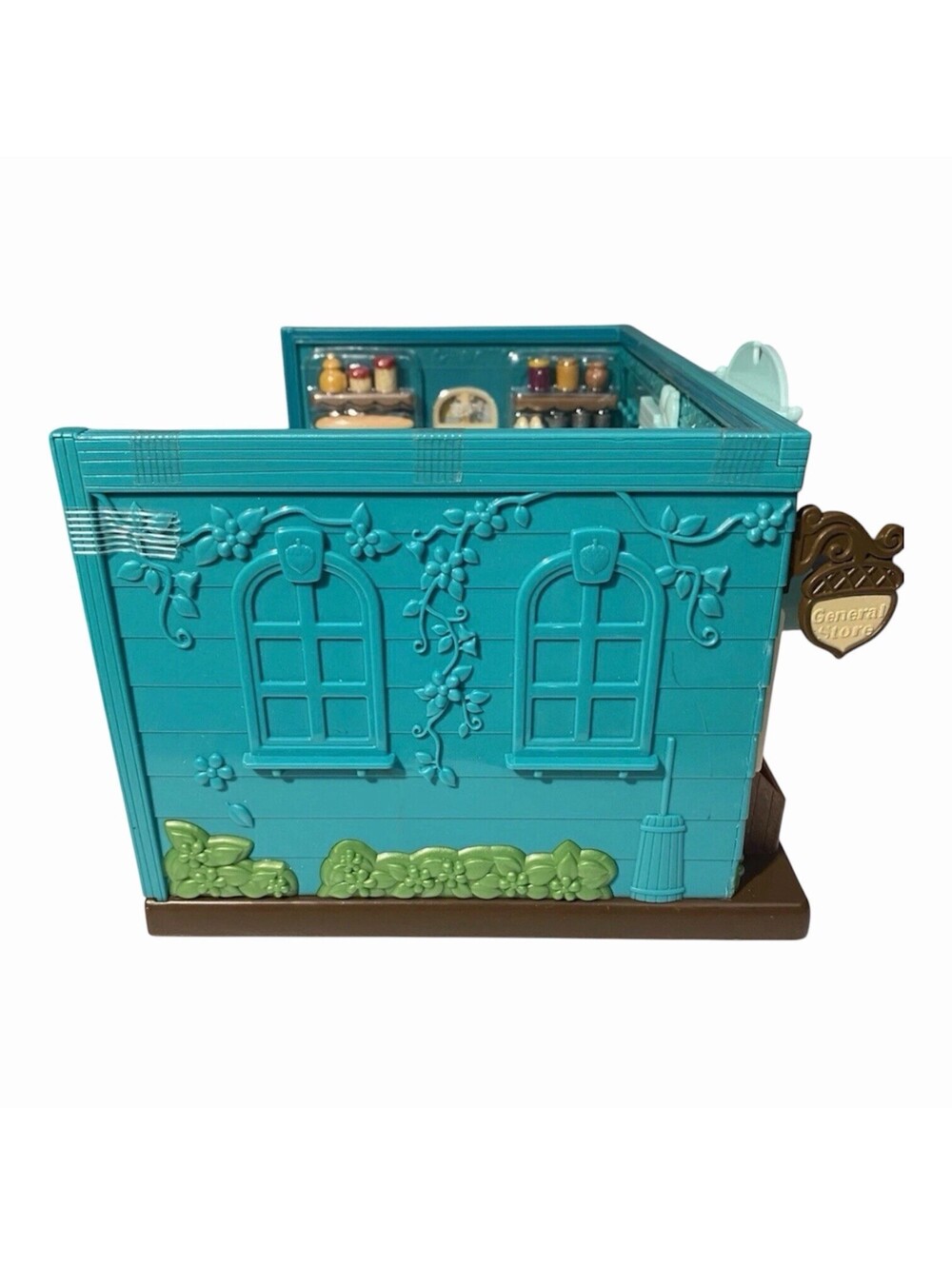 Li'l Woodzeez Honeysuckle Hollow General Store Playset WZ6629 Teal Toy Shop NIB - Picture 6 of 10